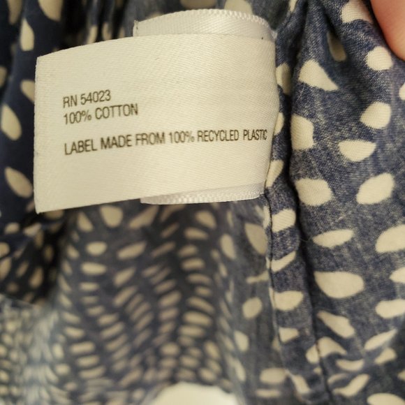 Gap the tailored shirt in blue/white pattern S - Picture 8 of 8